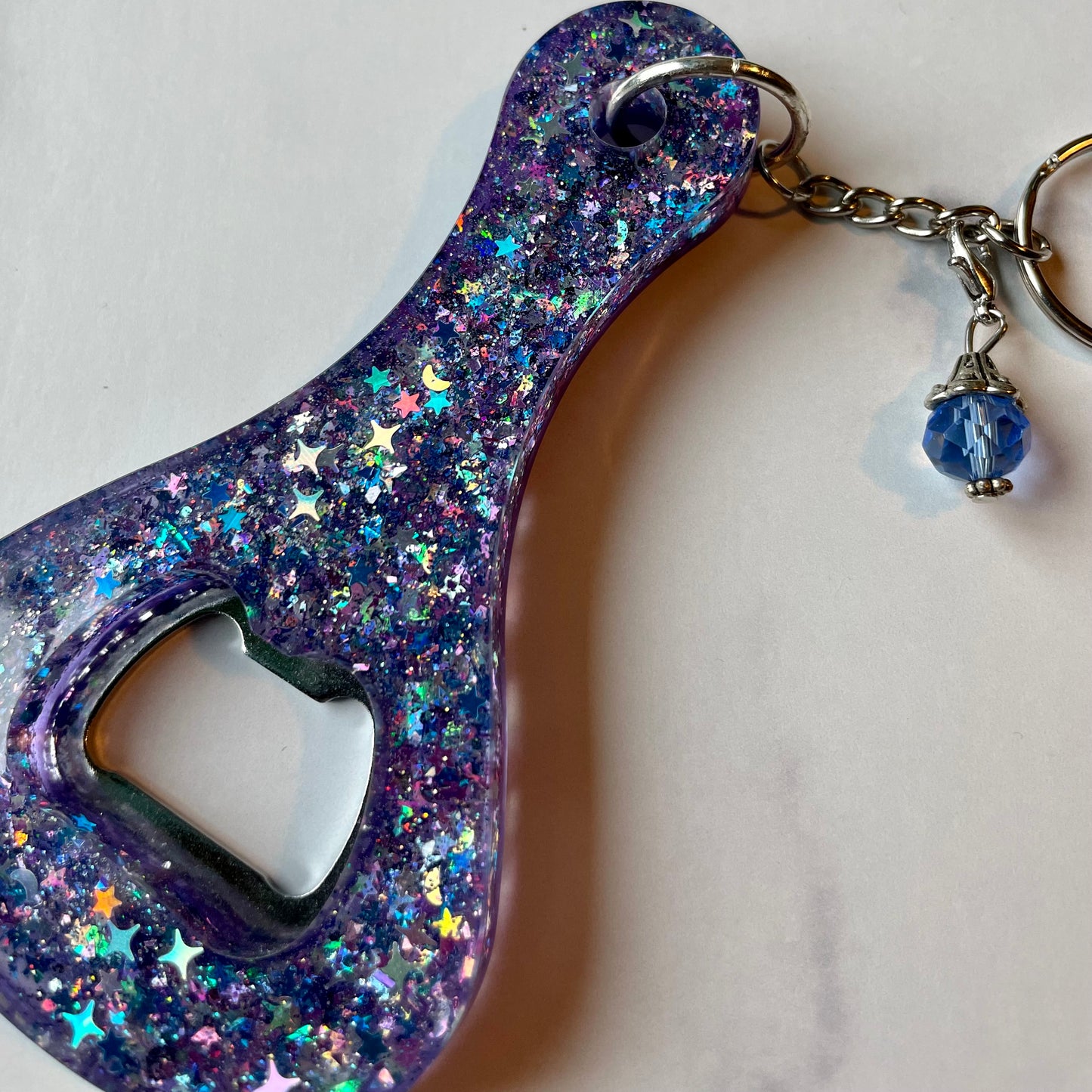 Glitter Galaxy Key Chain