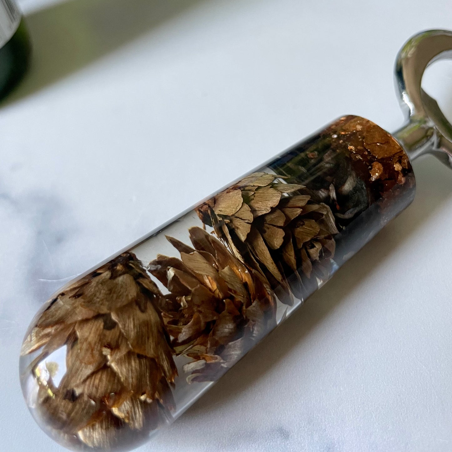 Rounded Pinecone Bottle Opener
