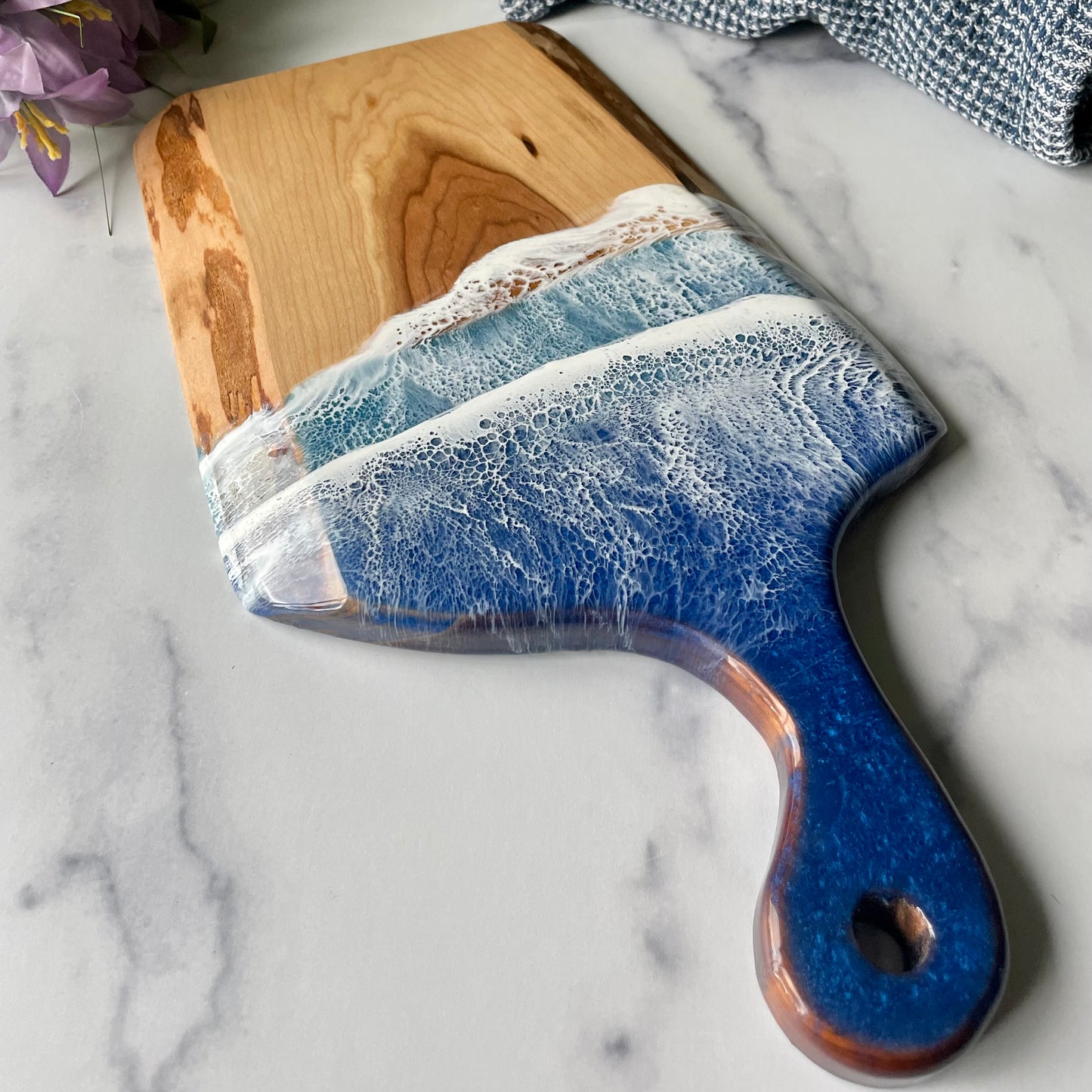 Live Edge Artisan Wood Serving Board (#7)