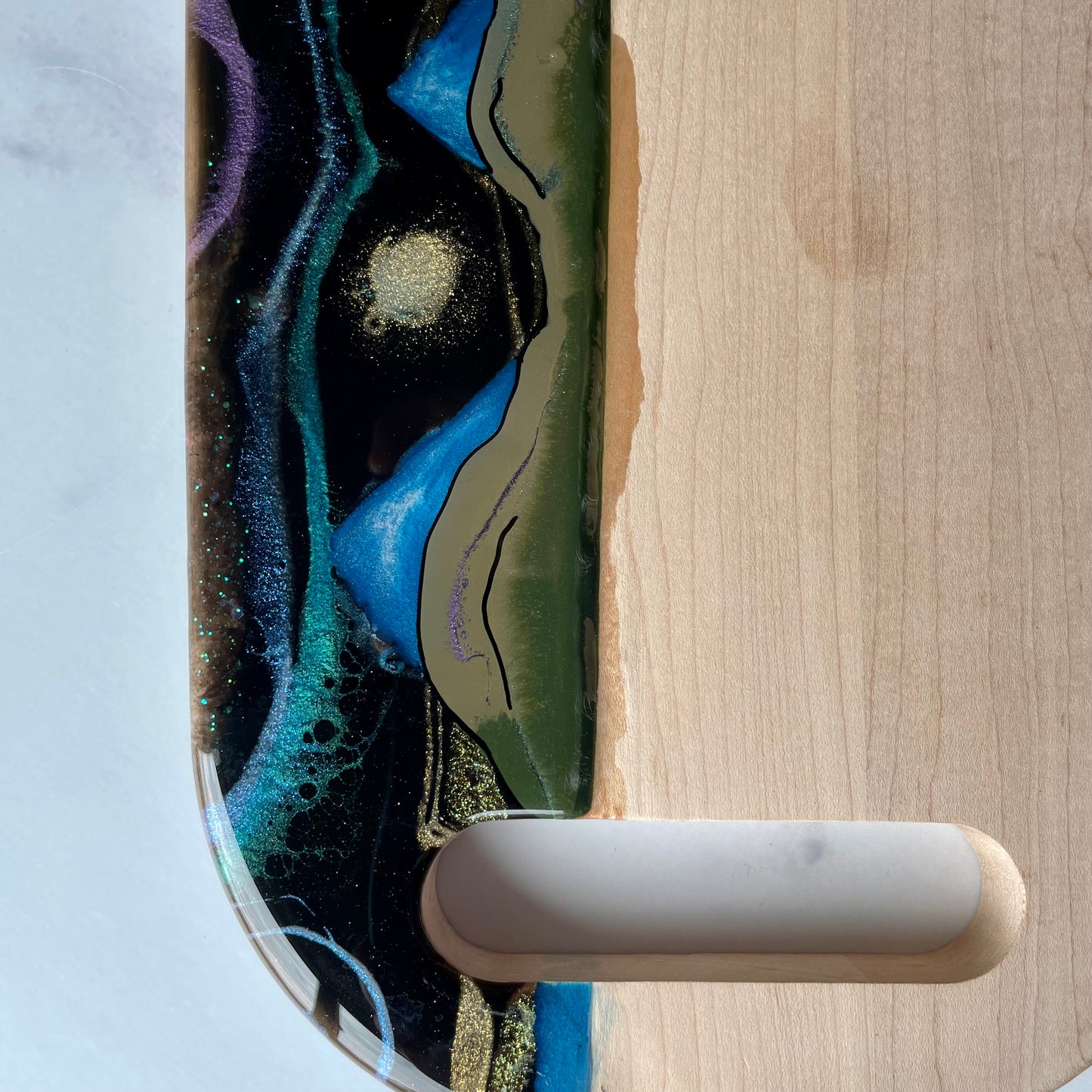 Maple Wood Serving Tray with Handles (#24)
