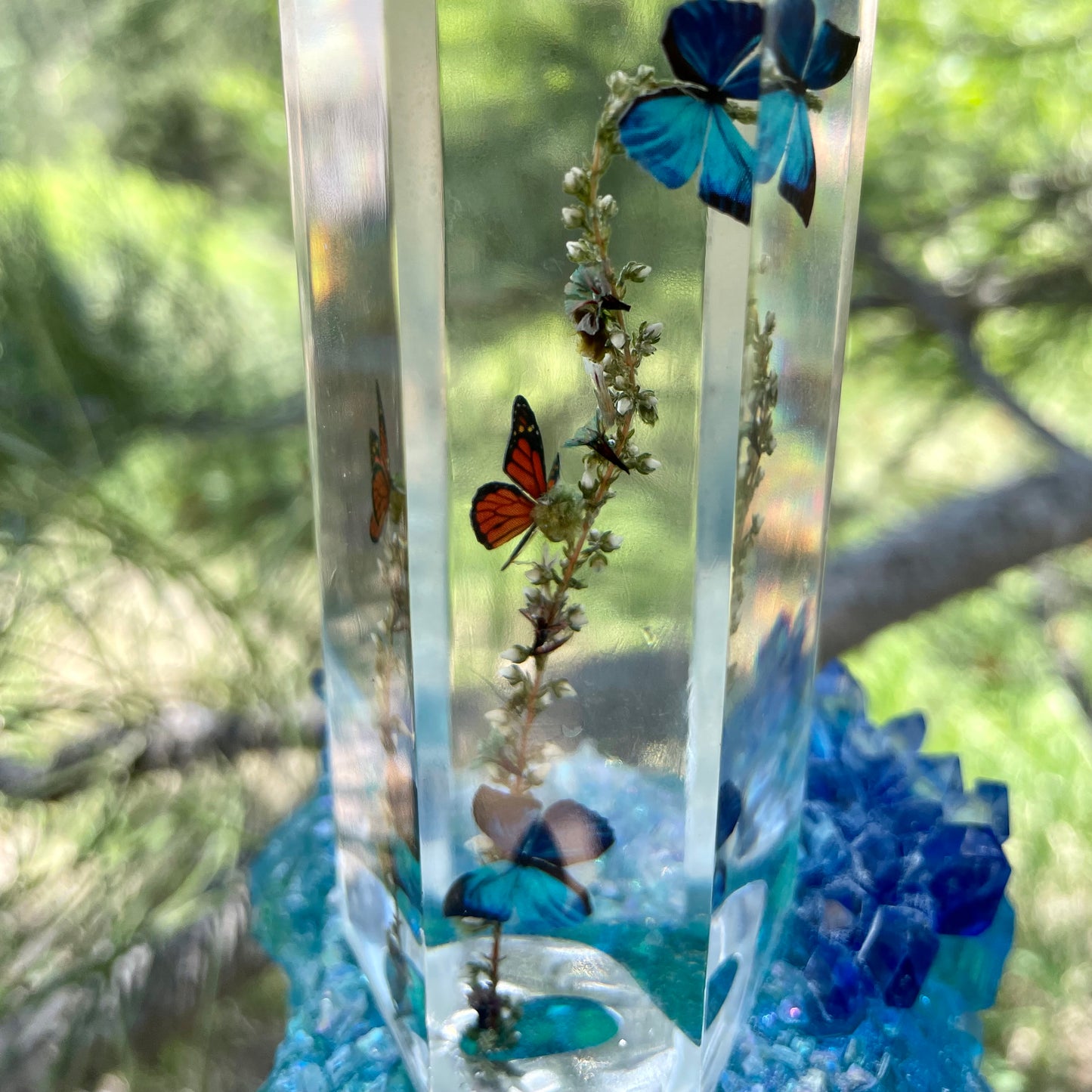 Blue Bird Day Hanging Sun Catcher