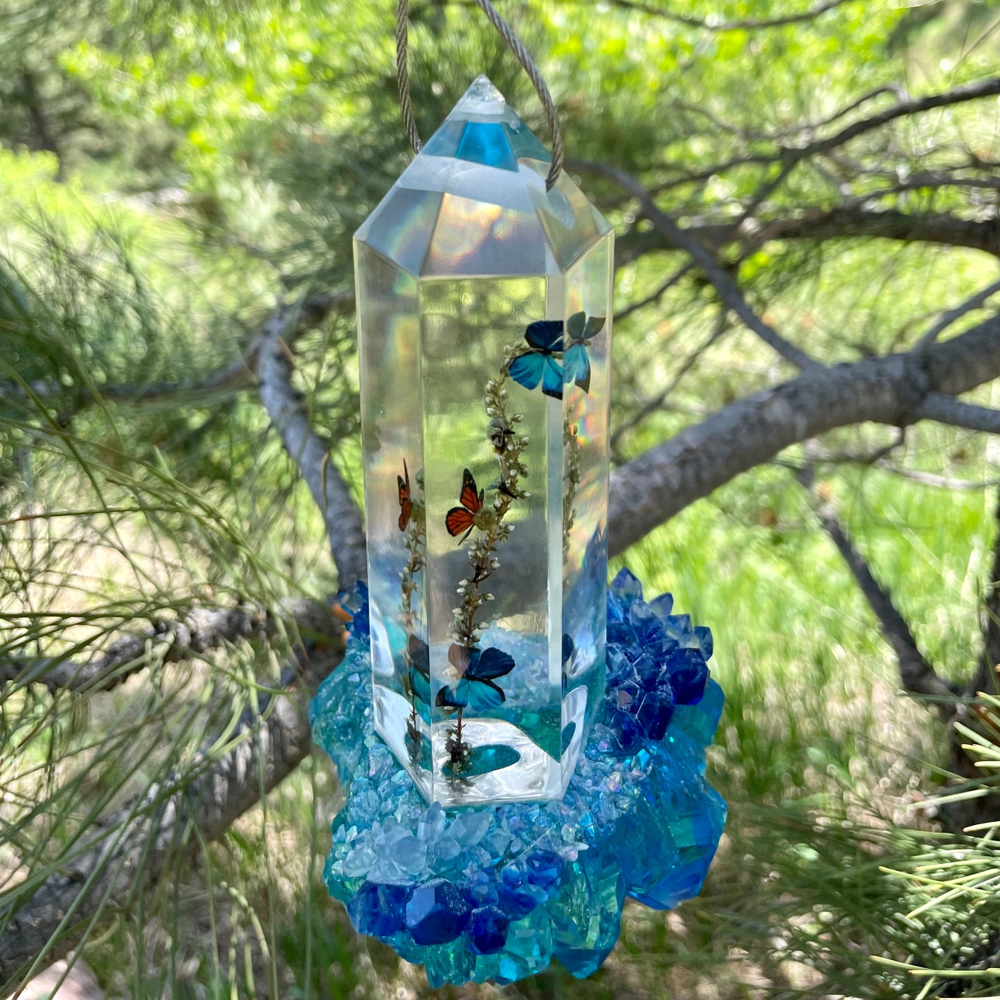 Blue Bird Day Hanging Sun Catcher