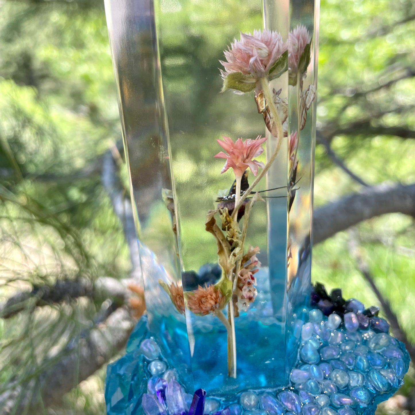 Deep Blue Hanging Sun Catcher