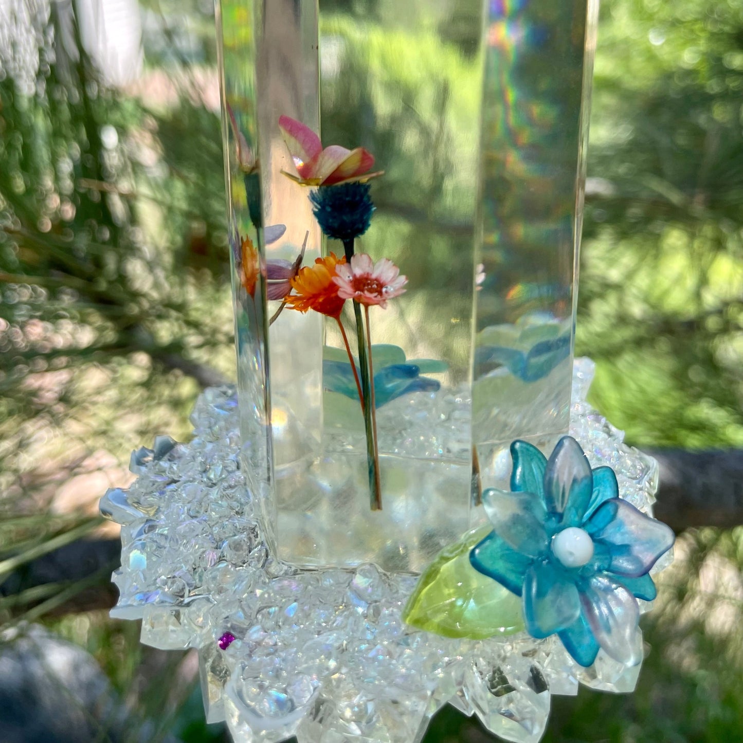 Icy Hanging Sun Catcher