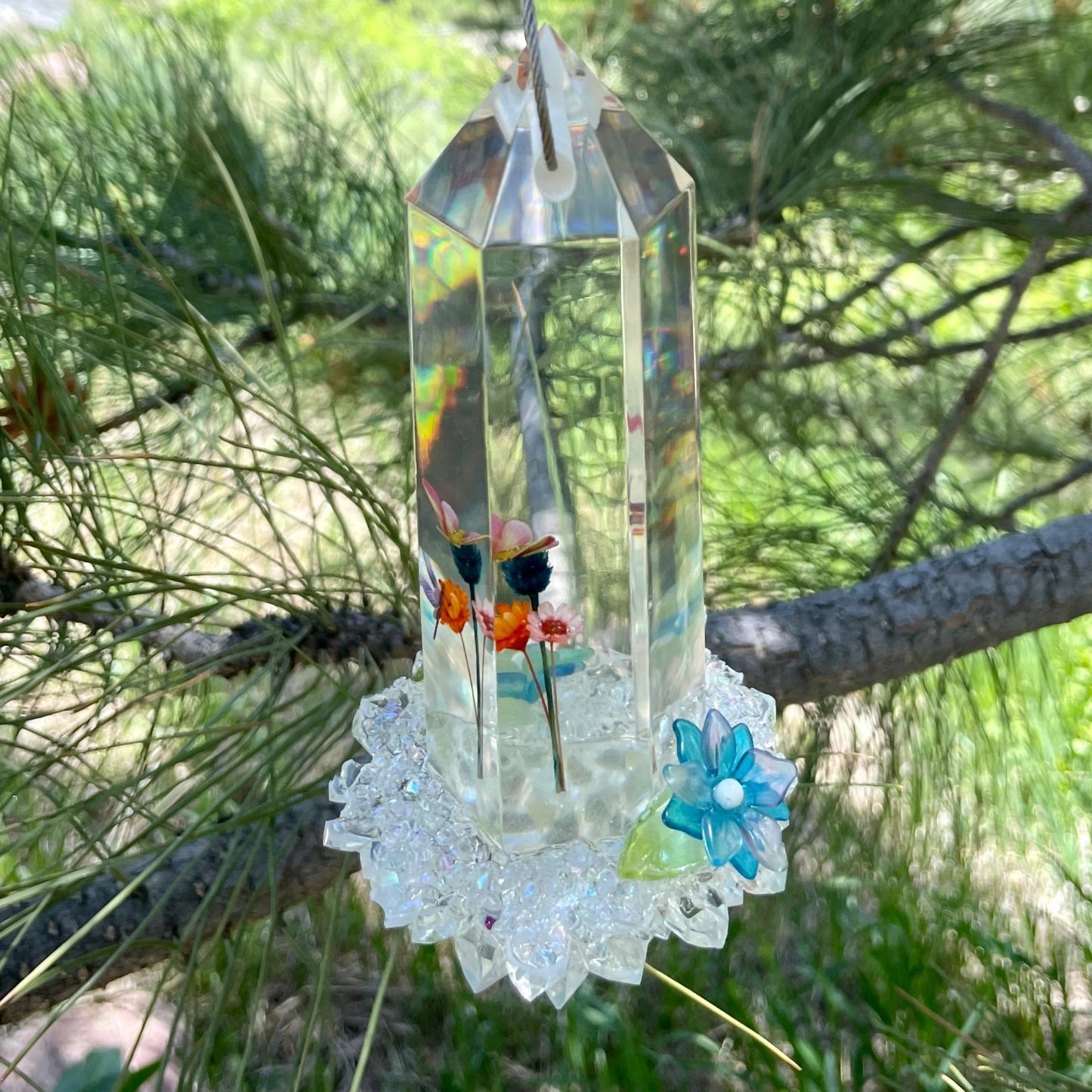 Icy Hanging Sun Catcher