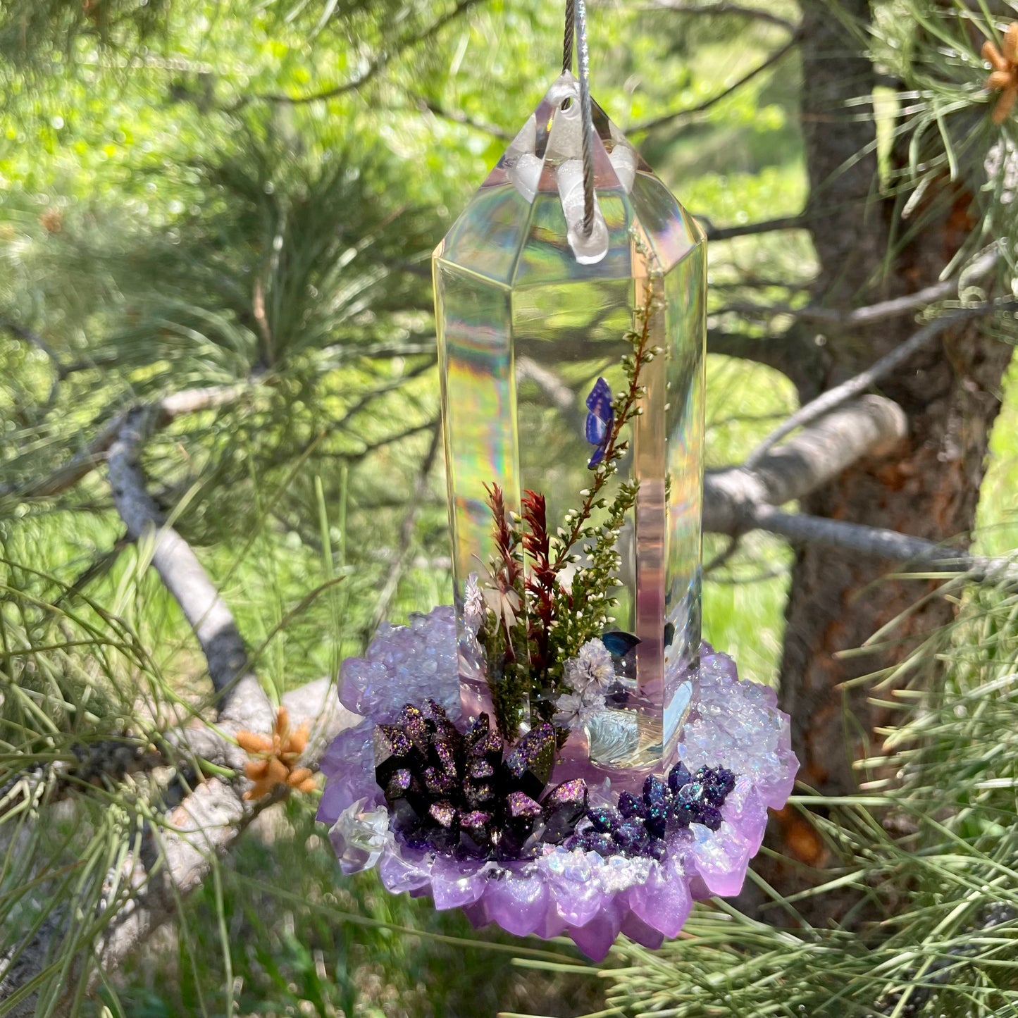 Purple Dazzle Hanging Sun Catcher