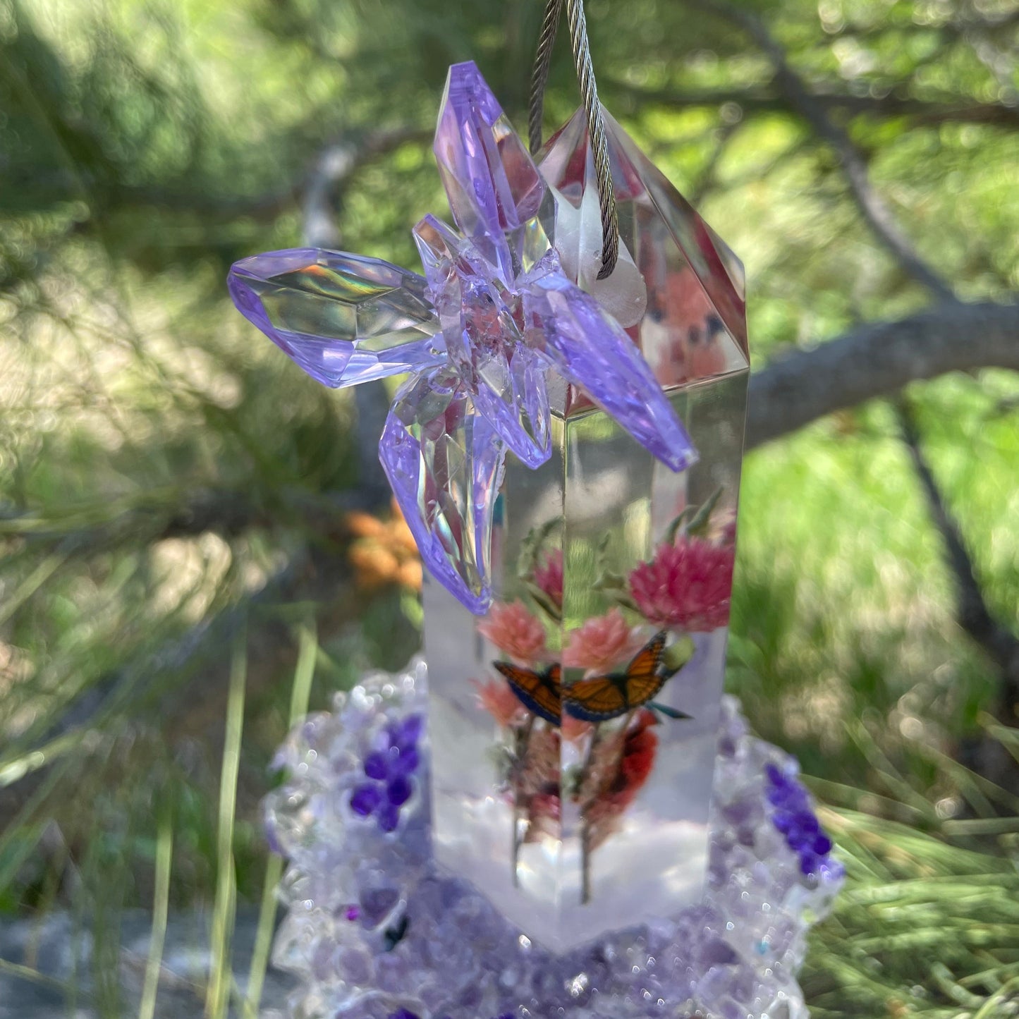 Light Purple Hanging Sun Catcher
