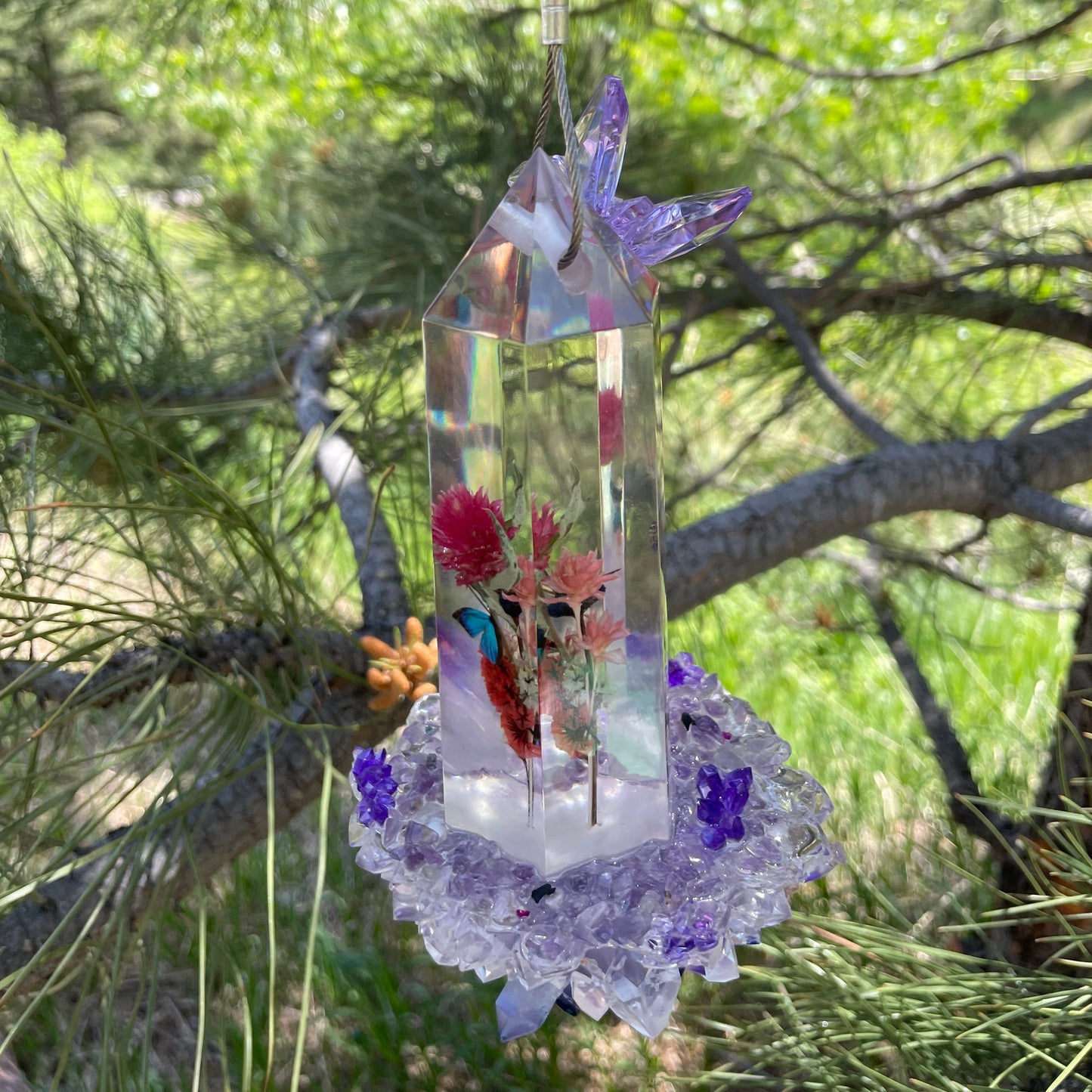 Light Purple Hanging Sun Catcher