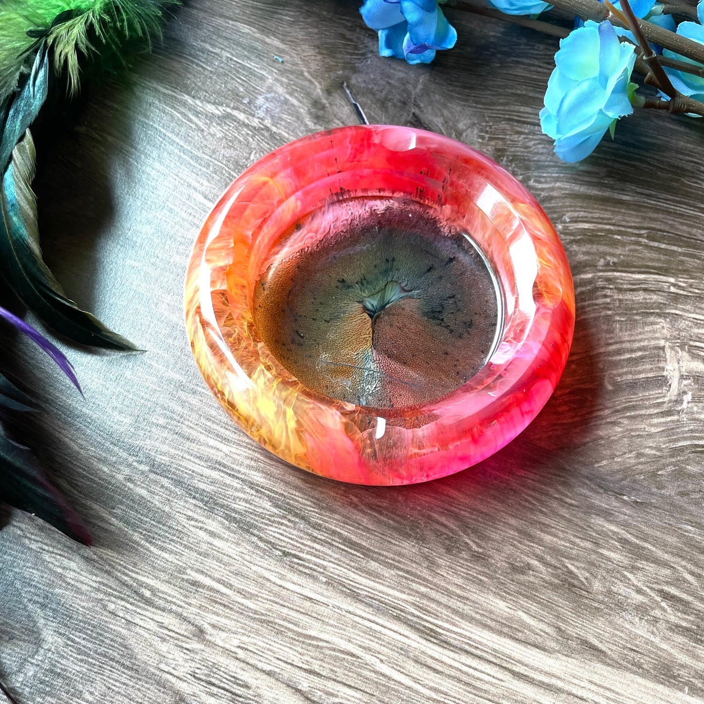 Orange Haze Ash Tray