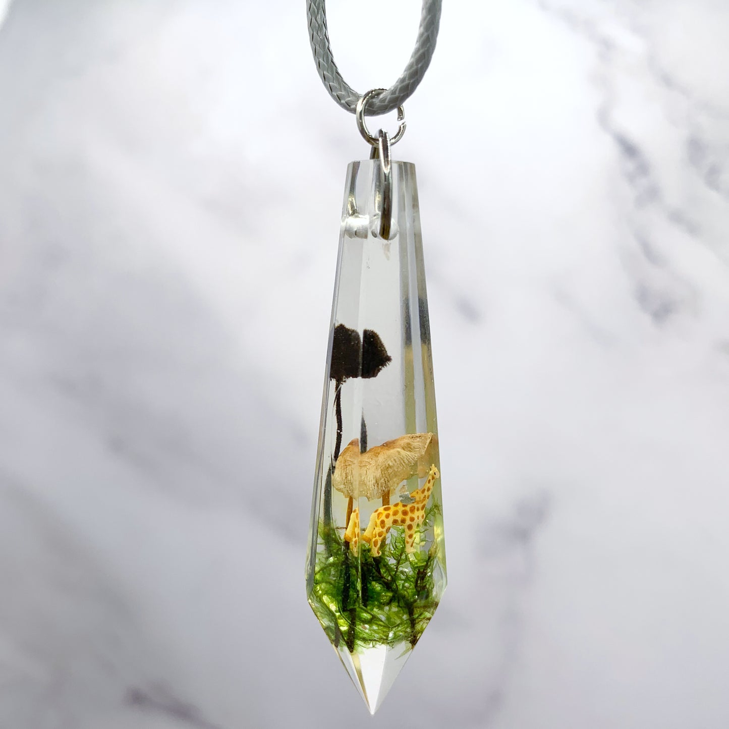 Giraffe Crystal Point Necklace (#22)
