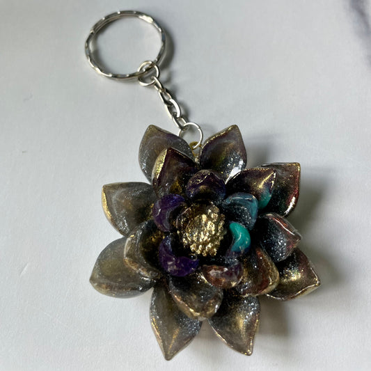 Sparkly Flower Keychain (#71)
