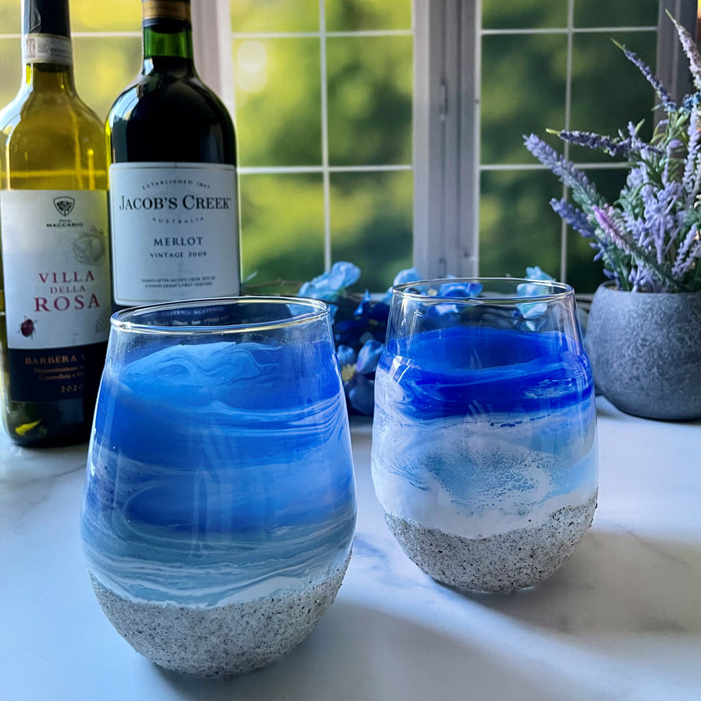 Ocean Wine Glasses
