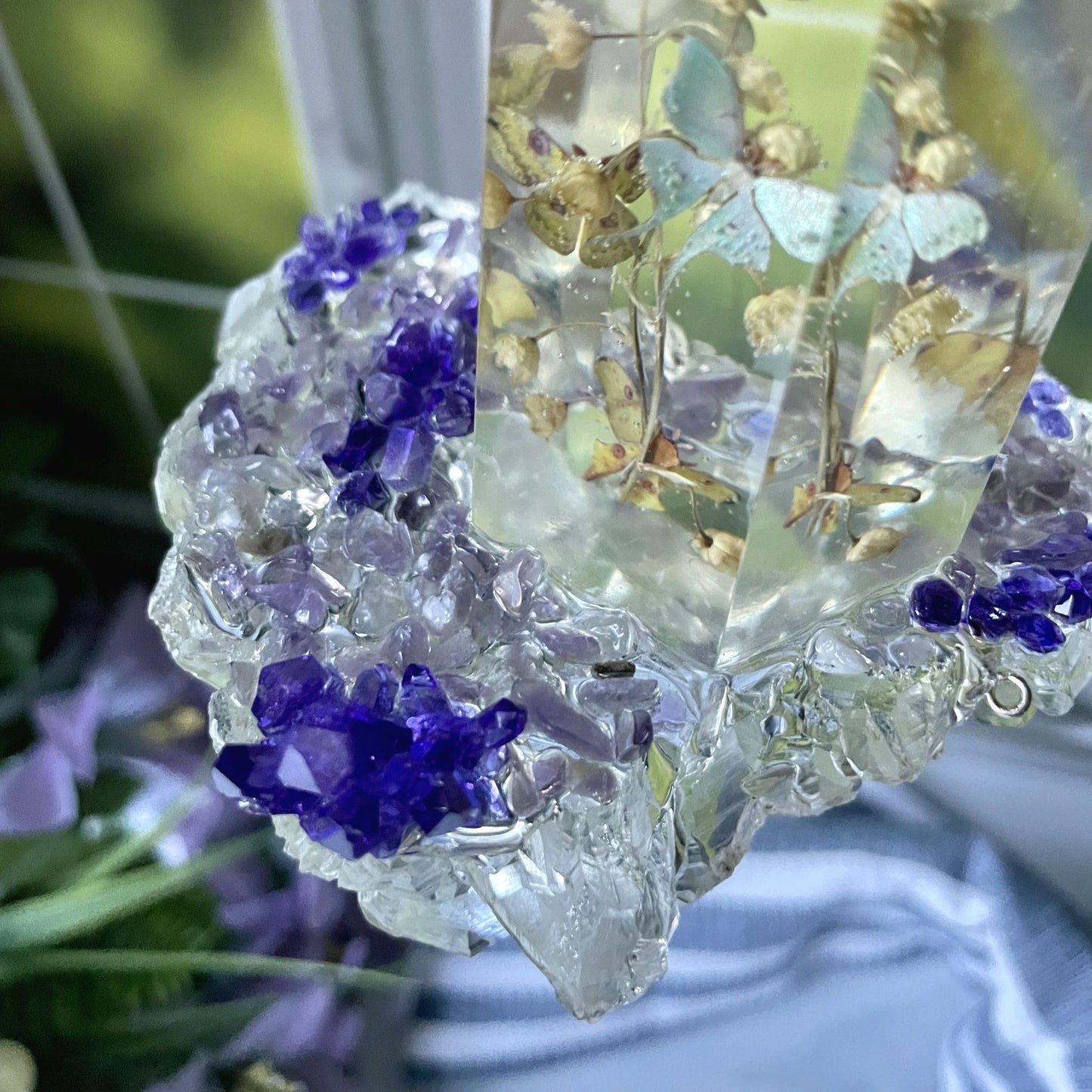 Hint of Purple Hanging Sun Catcher