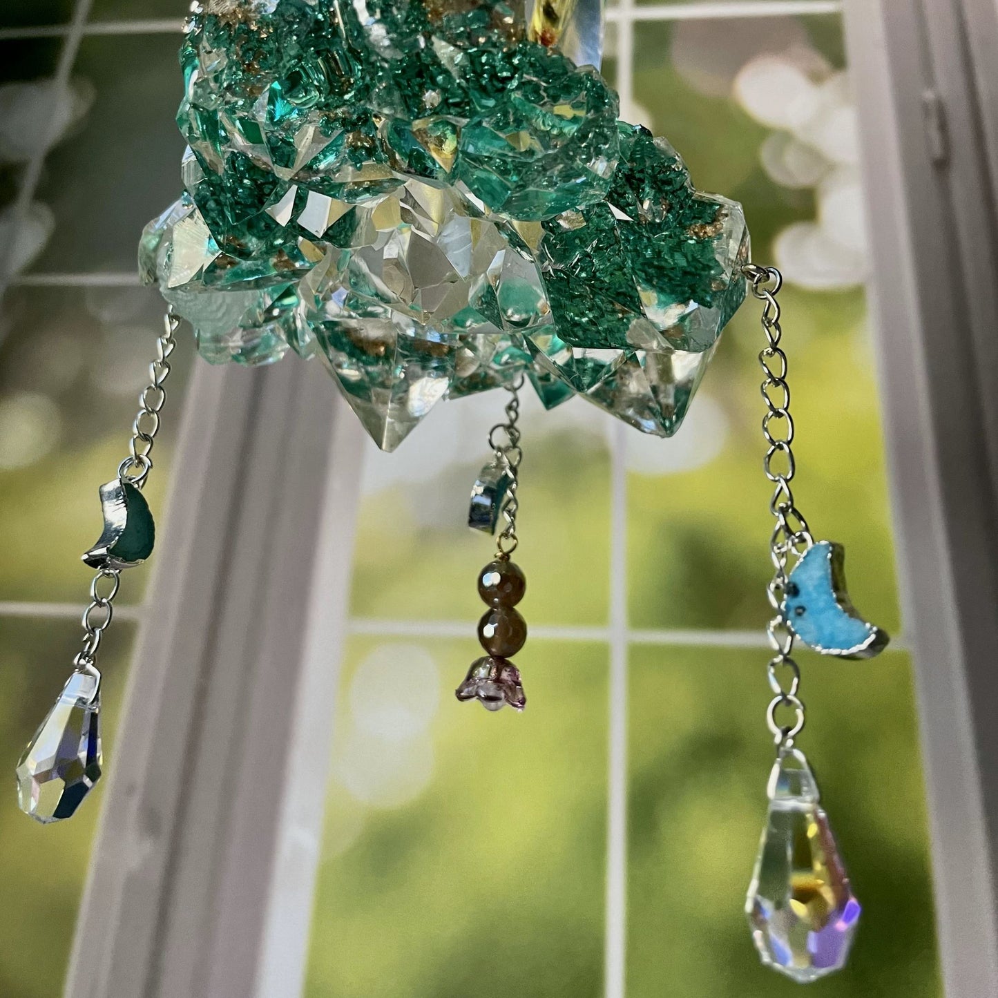 Emerald Hanging Sun Catcher