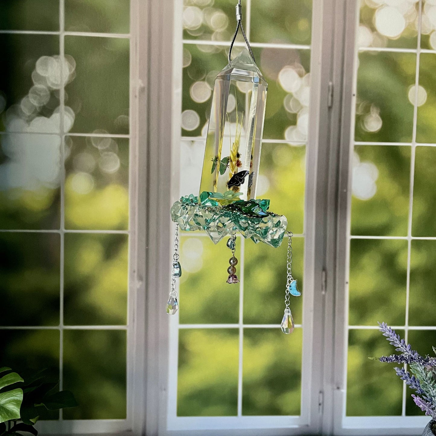 Emerald Hanging Sun Catcher