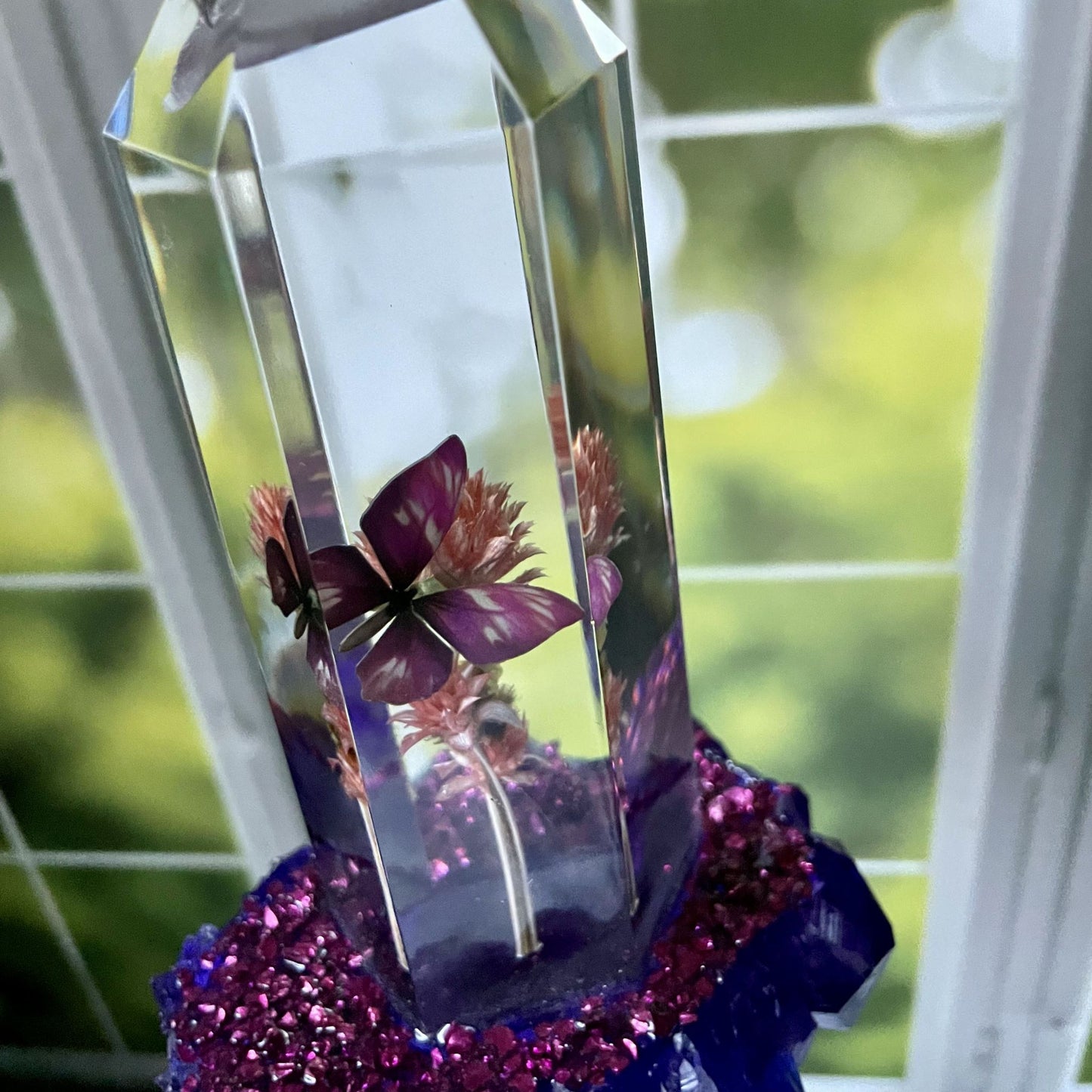 Magenta Hanging Sun Catcher