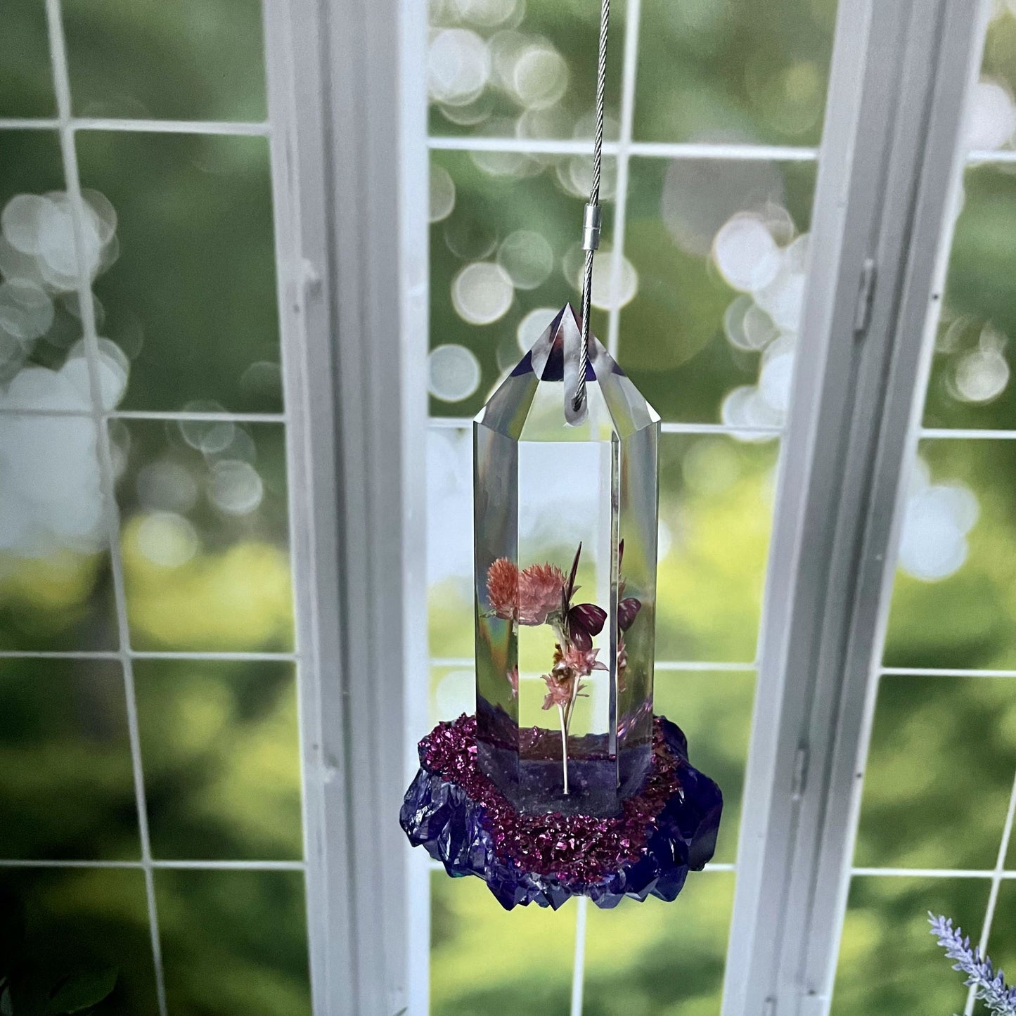 Magenta Hanging Sun Catcher