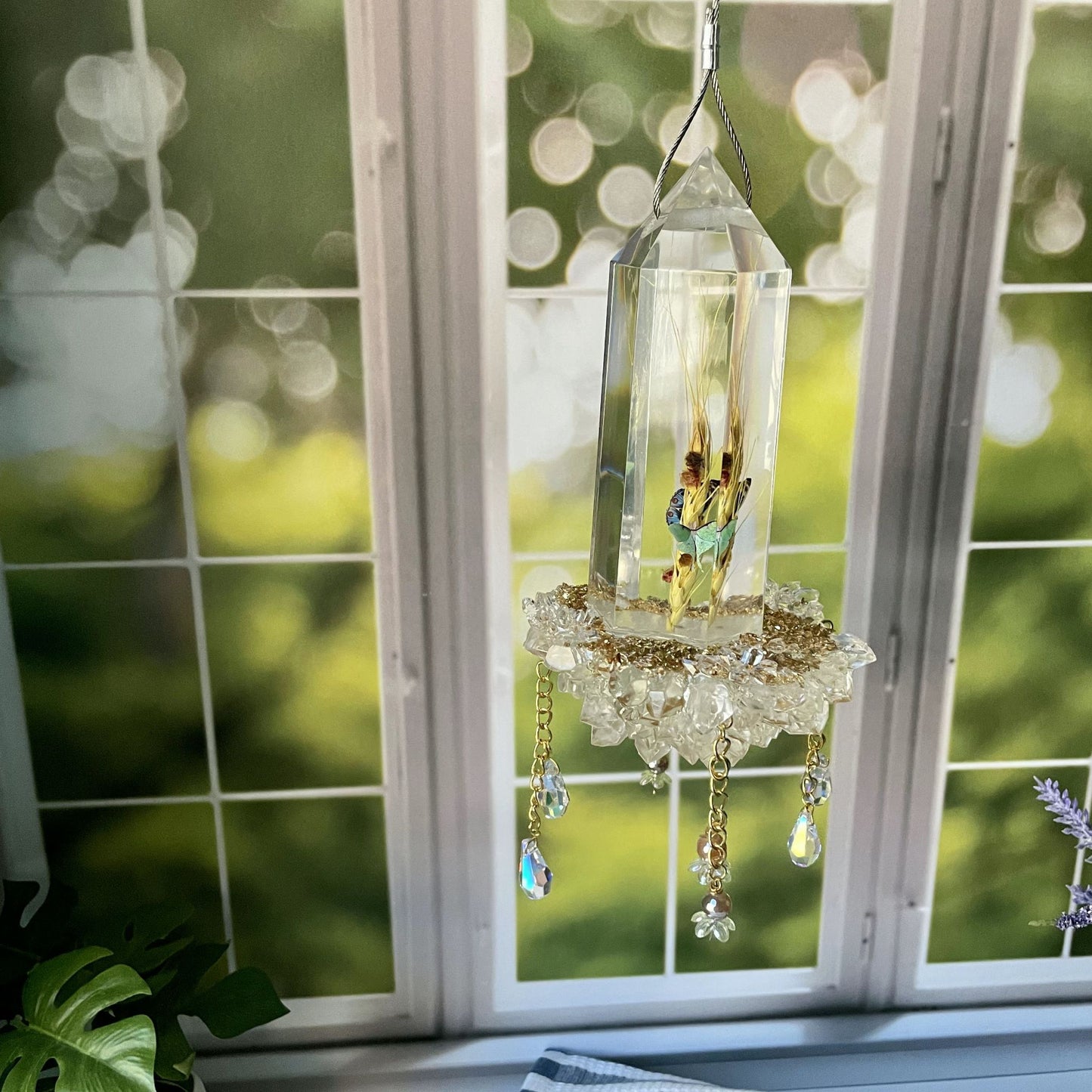 Golden Luna Hanging Sun Catcher
