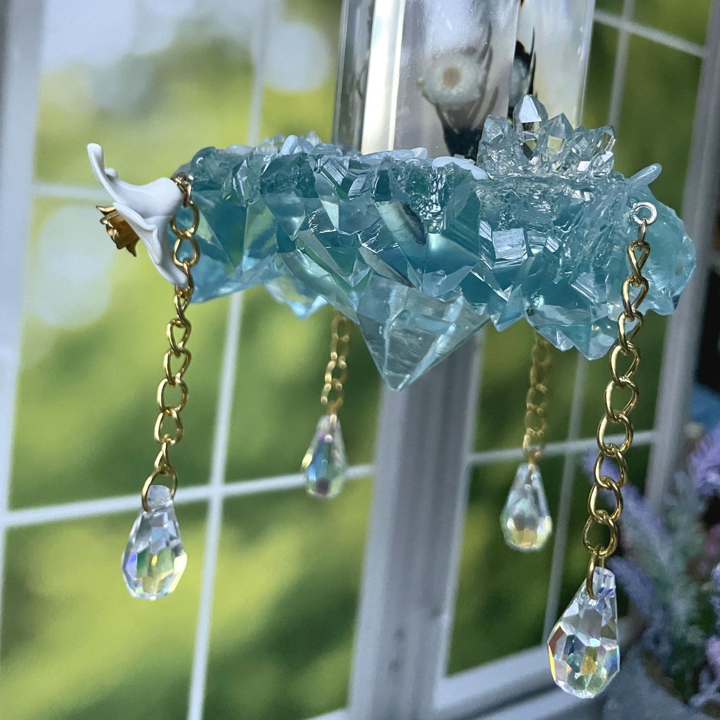 Aporia Light Blue Hanging Sun Catcher