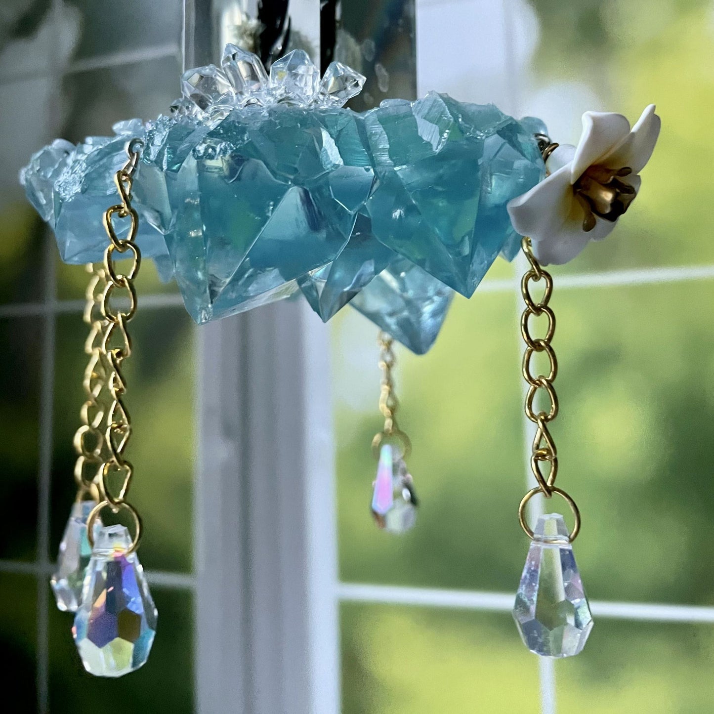 Aporia Light Blue Hanging Sun Catcher