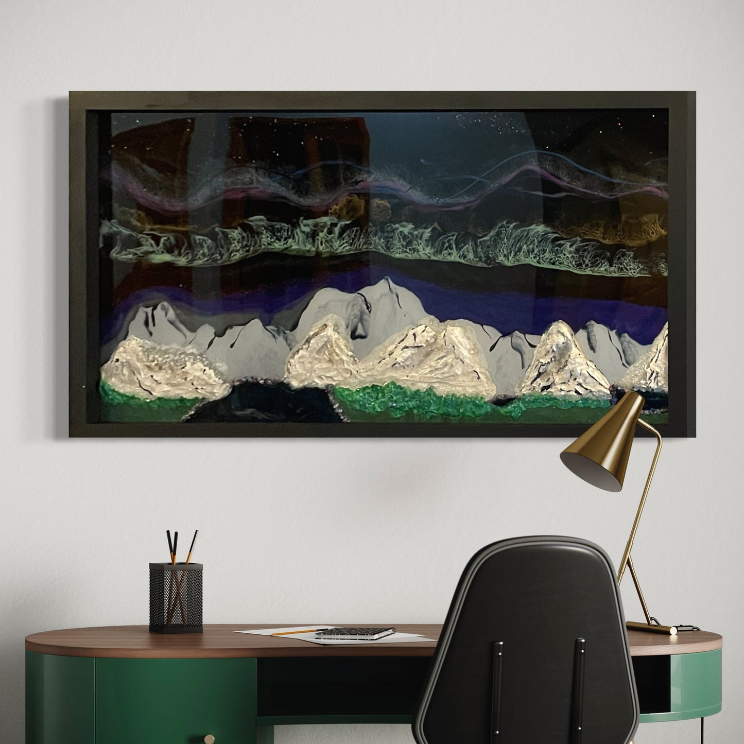 Mountain Galaxy Wall Art