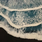 Black Sand Ocean Waves Wall Art
