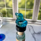 Blue Glitter Duck Cork Wine Stopper