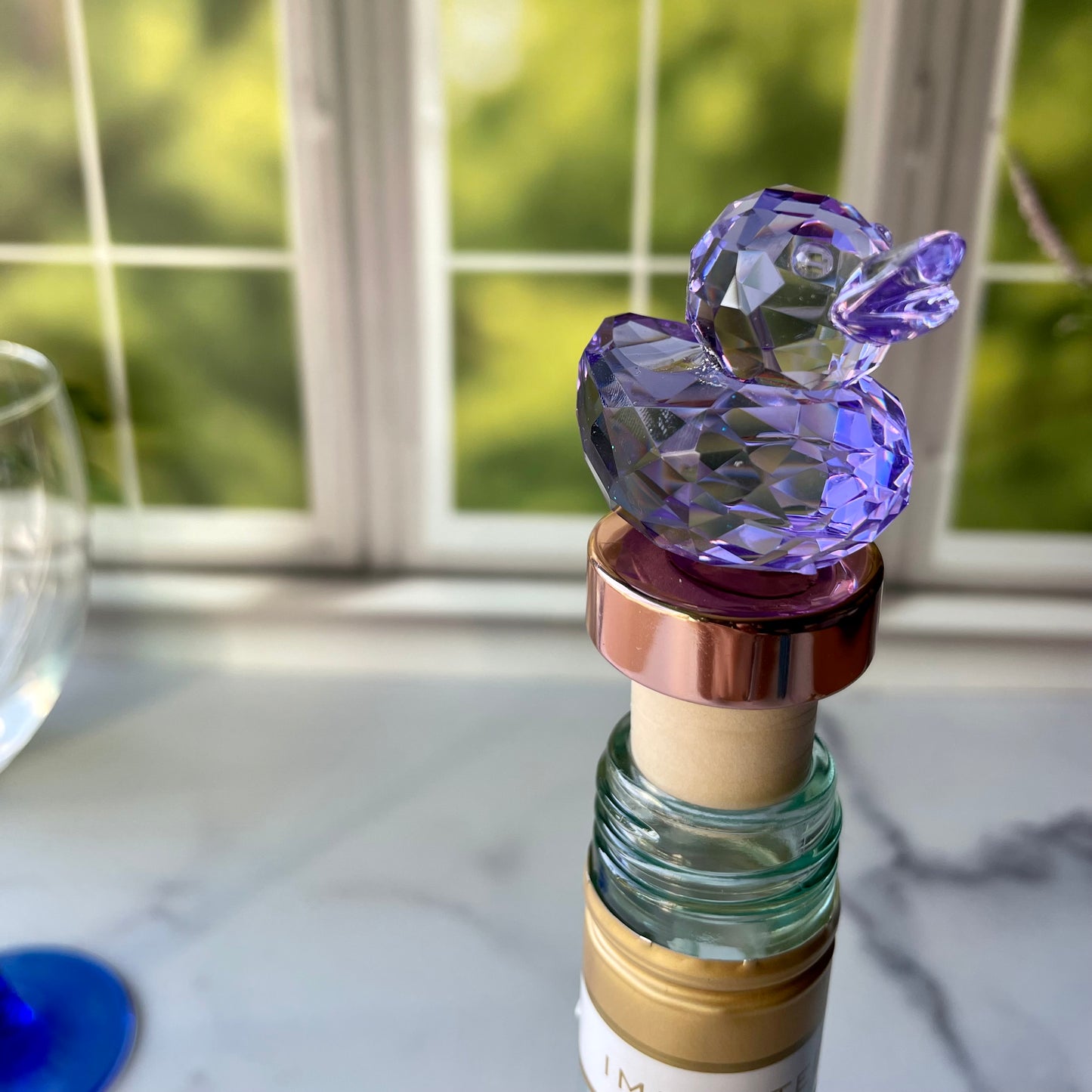 Light Purple Duck Cork Wine Stopper