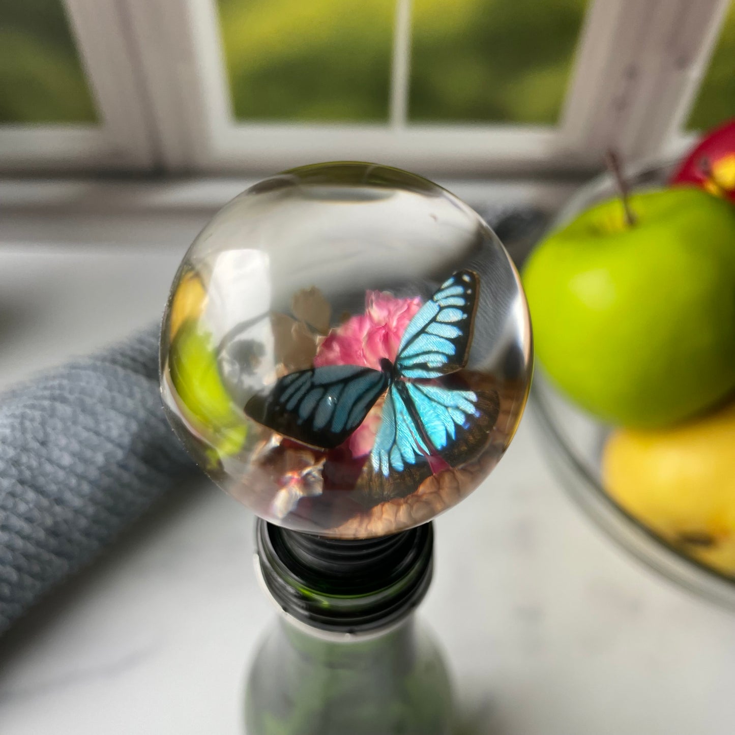 Blue Monarch Stainless Steel Liquor Bottle Stopper