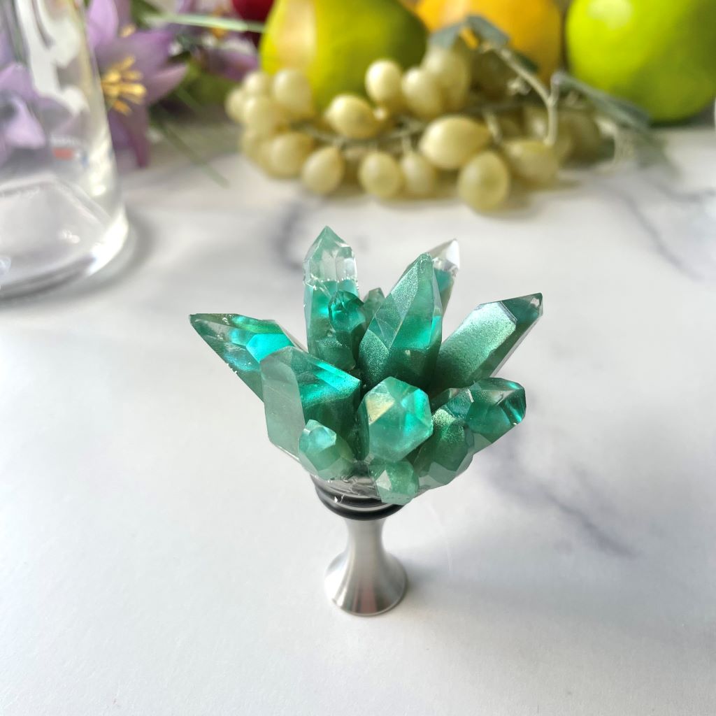 Olive Quartz Wine Stopper