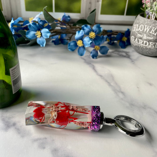 Red Blossom Bottle Opener