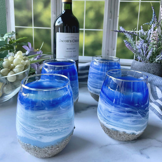 Ocean Wine Glasses