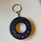 Purple Letter O Keychain