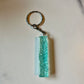 Ocean Blue Letter I Keychain