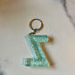 Ocean Blue Letter Z Keychain