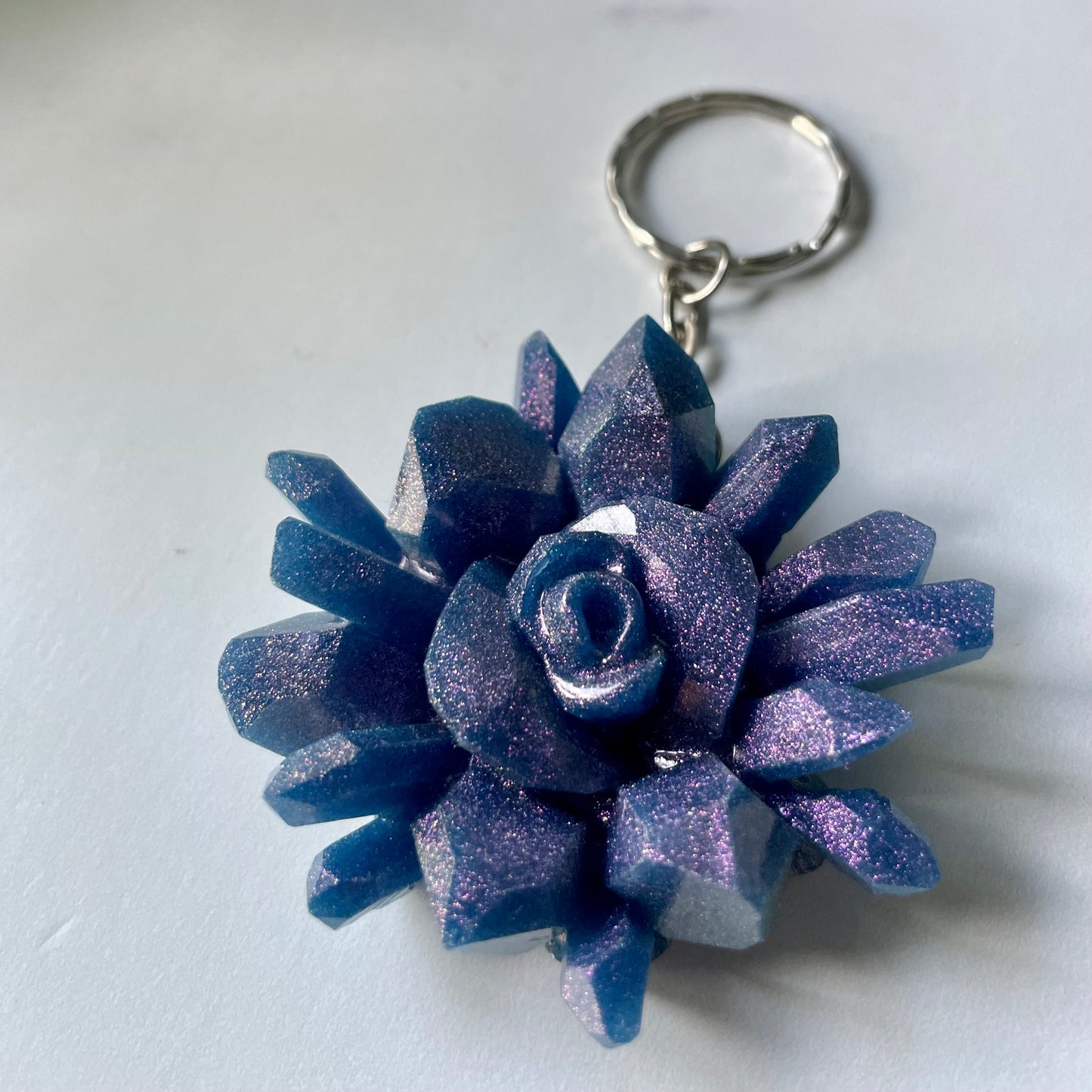 Purple Flower Keychain (#67)