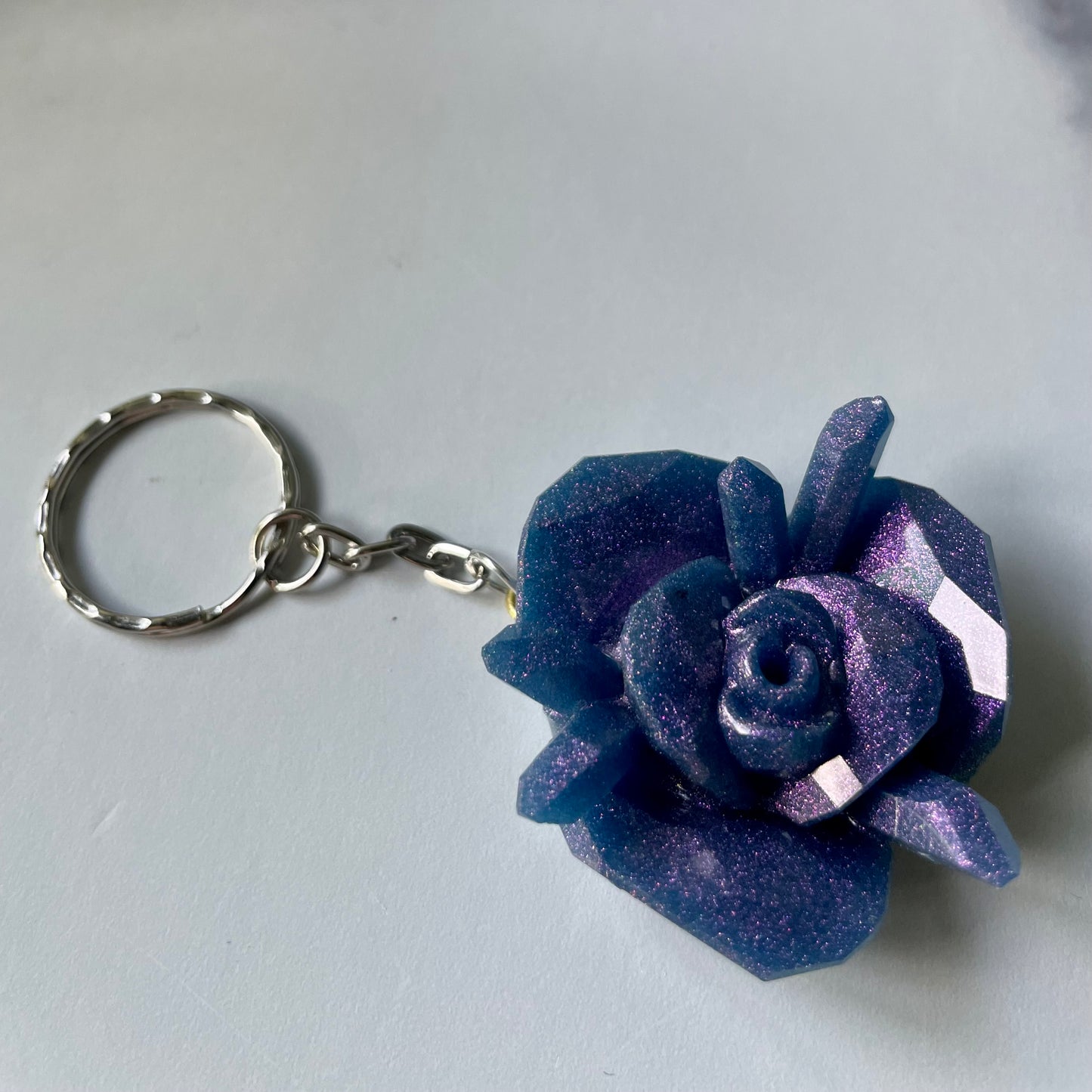 Purple Flower Keychain (#68)