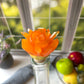 Orange Crystal Rose Cork Wine Stopper