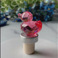 Pink Crystal Duck Cork Wine Stopper