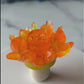 Orange Crystal Flower Cork Wine Stopper