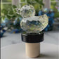 Crystal Clear Duck Cork Wine Stopper